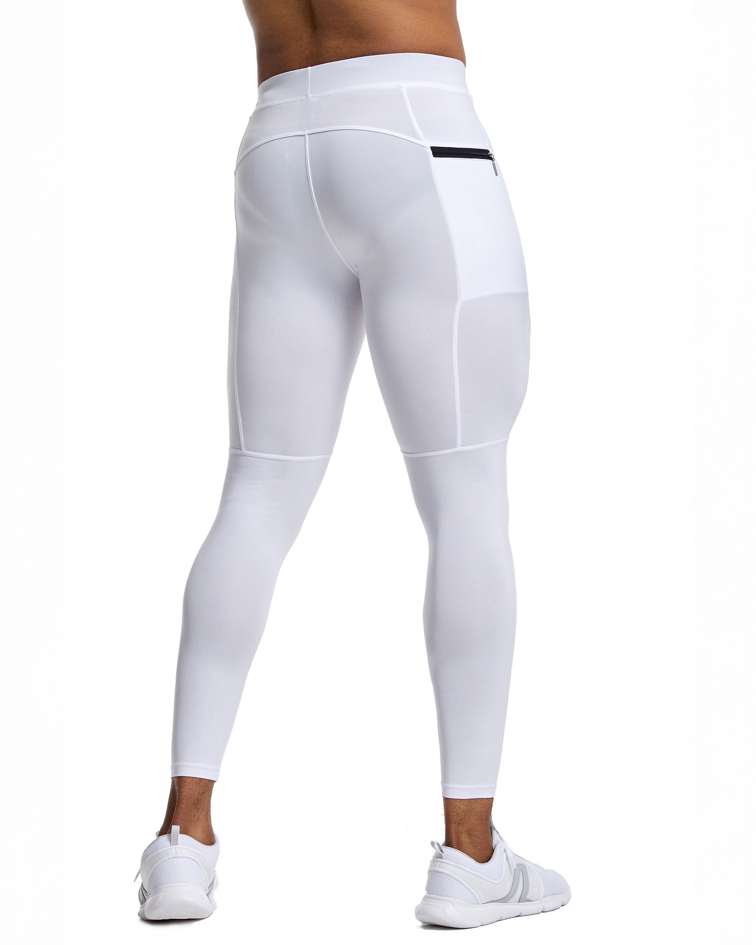 Compression Leggings With Zip Pocket - Ahaselected