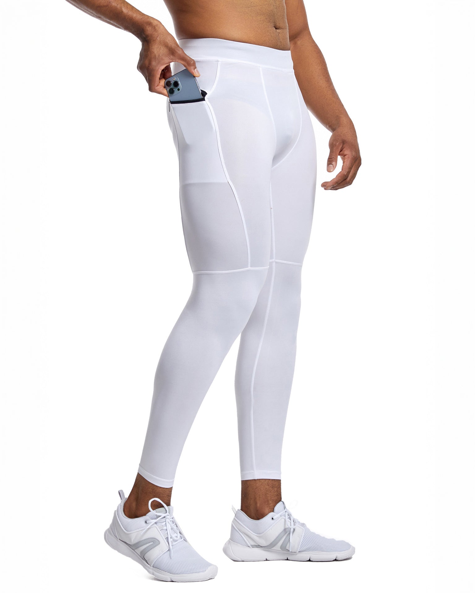 Compression Leggings With Zip Pocket - Ahaselected