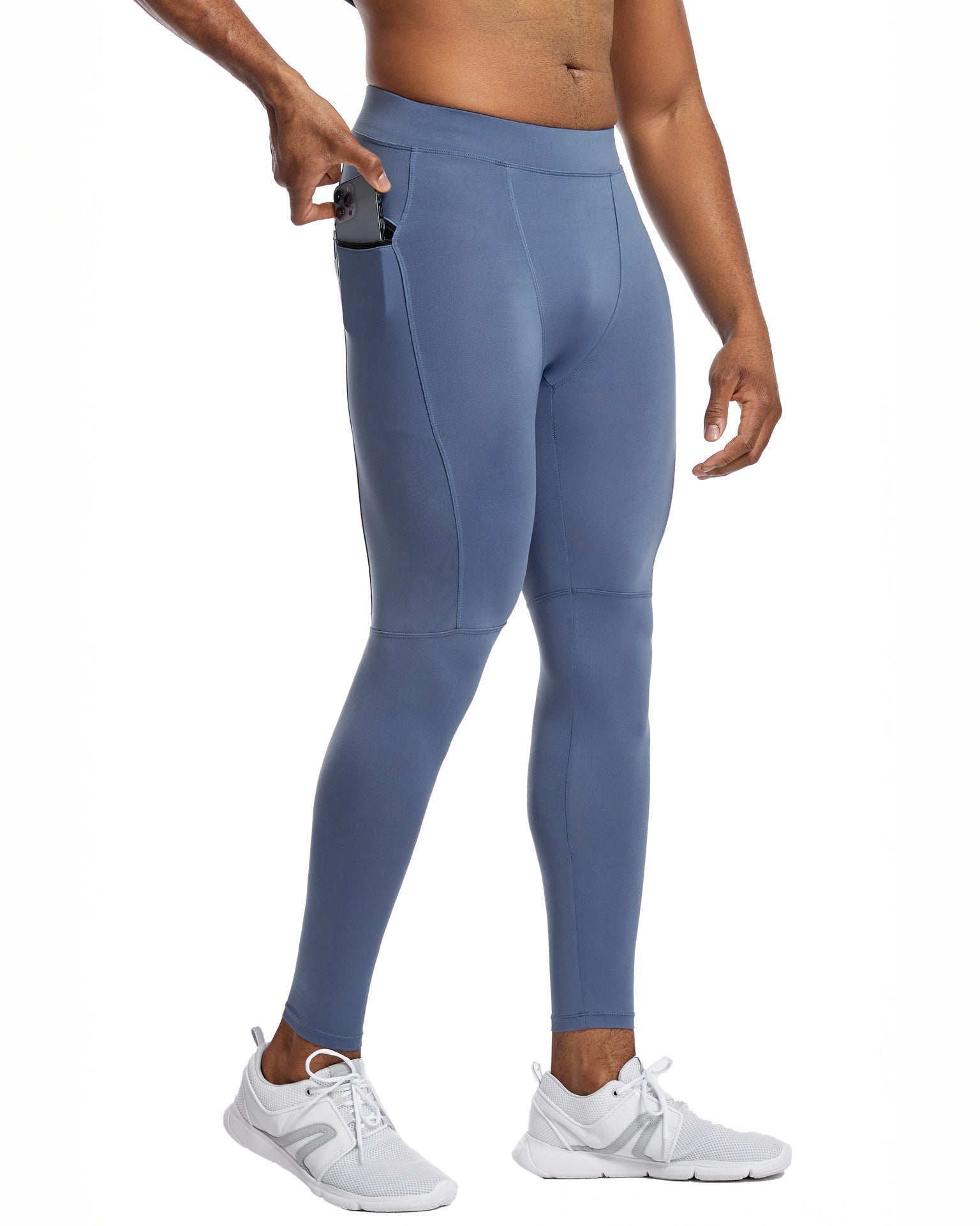Compression Leggings With Zip Pocket - Ahaselected