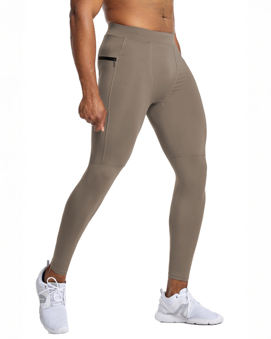 Compression Leggings With Zip Pocket