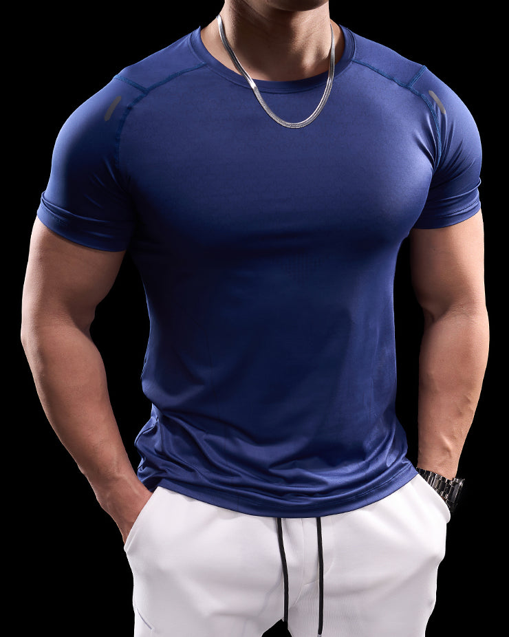 Quick Dry Short Sleeve Gym T-shirt - Ahaselected