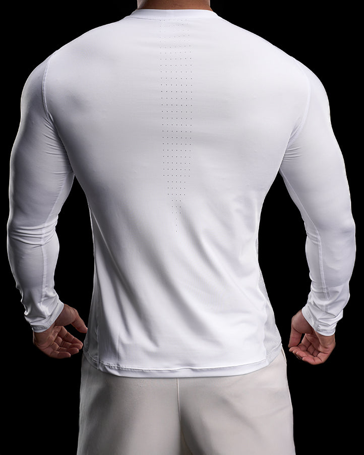 Performance Long Sleeve Tee Crew Neck Quick Dry - Ahaselected