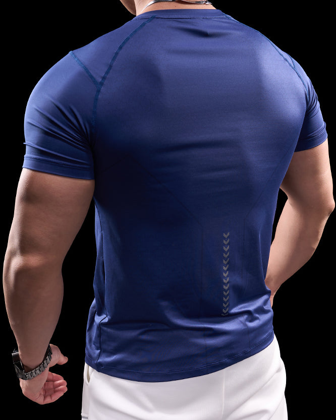Quick Dry Short Sleeve Gym T-shirt - Ahaselected