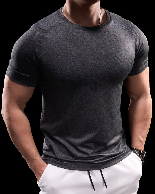 Quick Dry Short Sleeve Gym T-shirt - Ahaselected