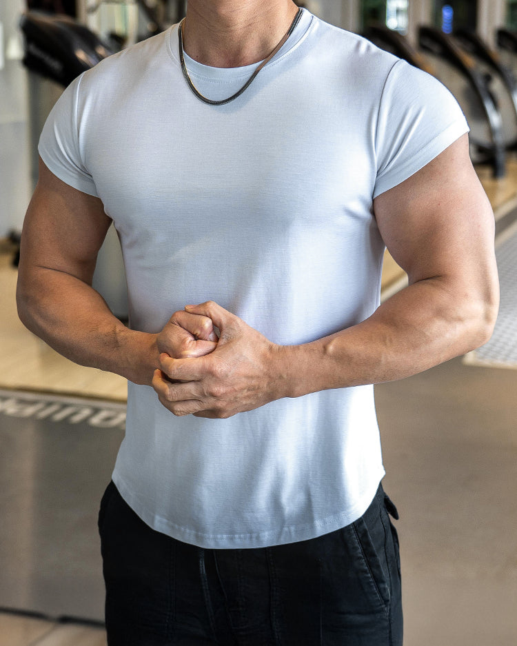 Cap Sleeve Muscle Fit Tee - Ahaselected
