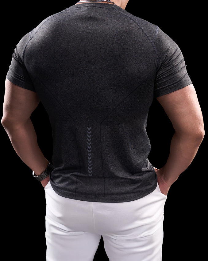 Quick Dry Short Sleeve Gym T-shirt - Ahaselected