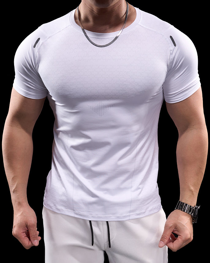 Quick Dry Short Sleeve Gym T-shirt - Ahaselected