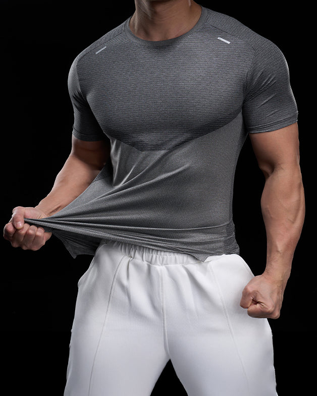Quick Dry Short Sleeve Training Tee - Ahaselected