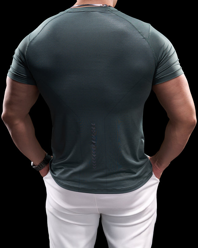 Quick Dry Short Sleeve Gym T-shirt - Ahaselected