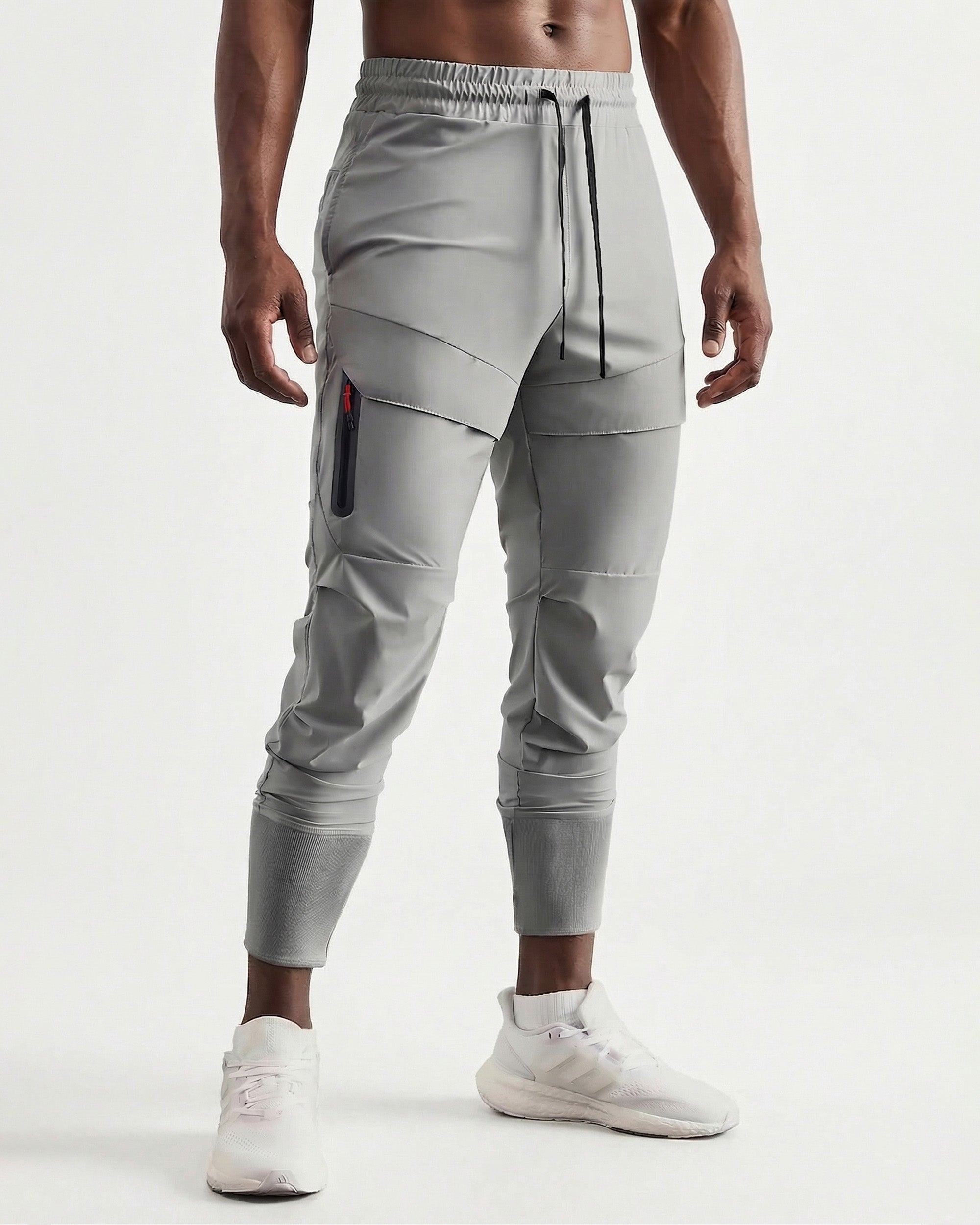 Pantalones deportivos estilo jogger cargo de canalé alto Stay Cool-thumbmail-5
