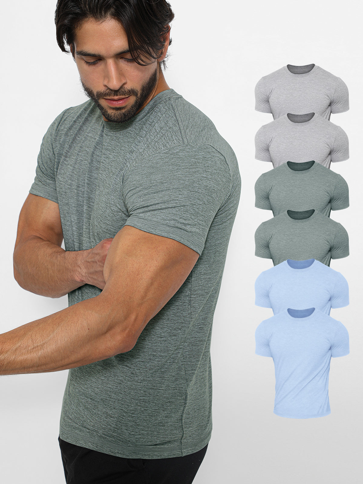 6-Pack Softest Performance Tee Short Sleeve - Ahaselected