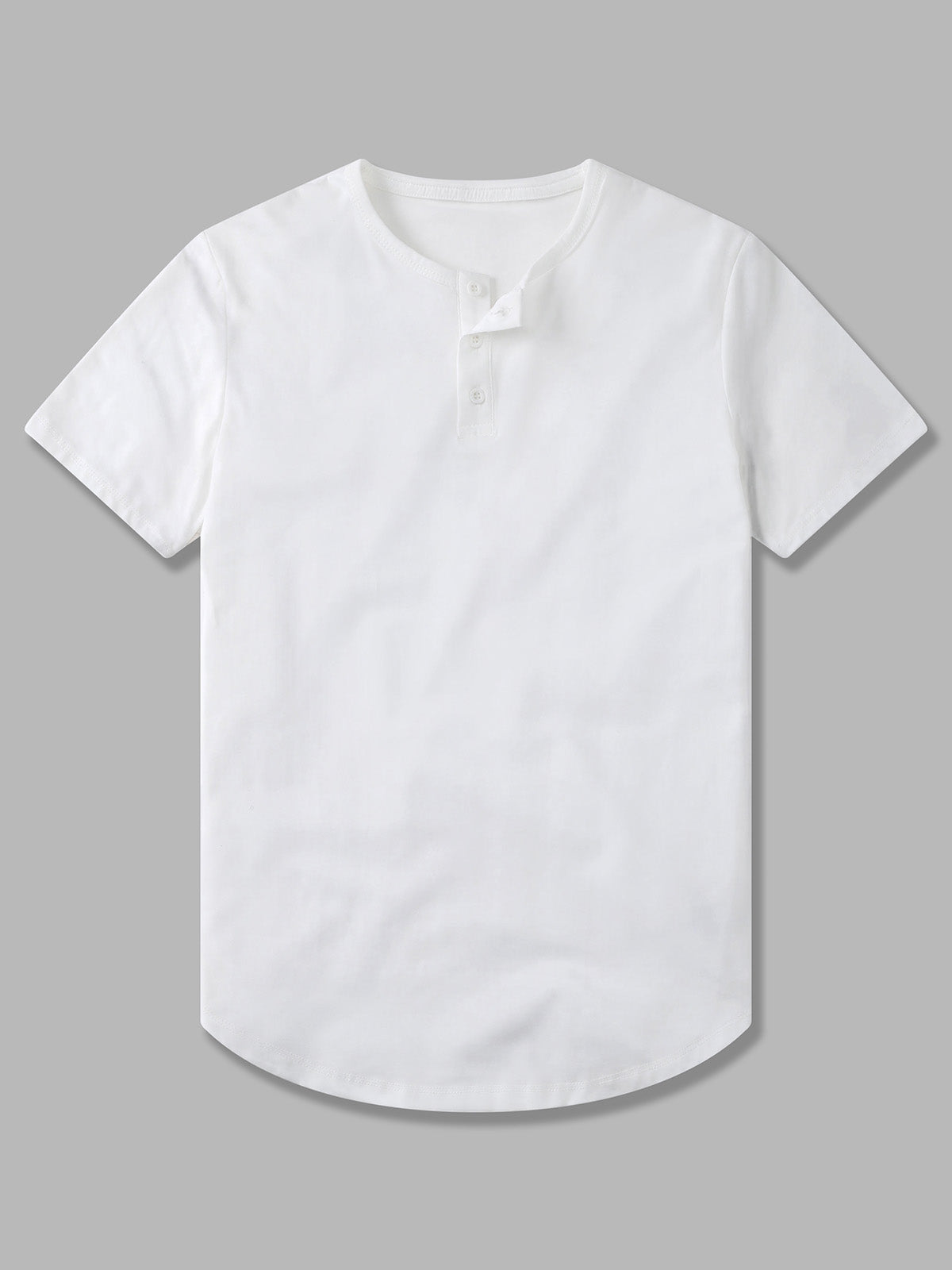 All Day Elite Henley Curve-Hem Stretch Short Sleeve - Ahaselected