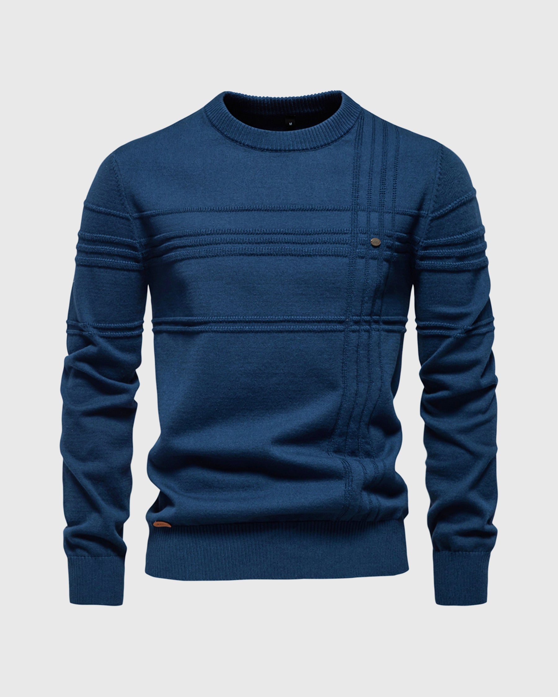 Crosshatch Crew Neck Sweater New - Ahaselected