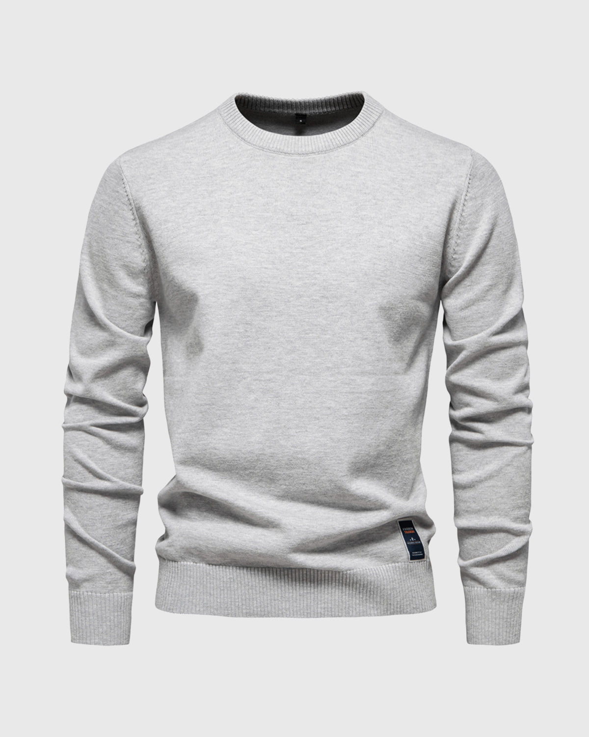 Ribbed Crew Neck Sweater New - Ahaselected
