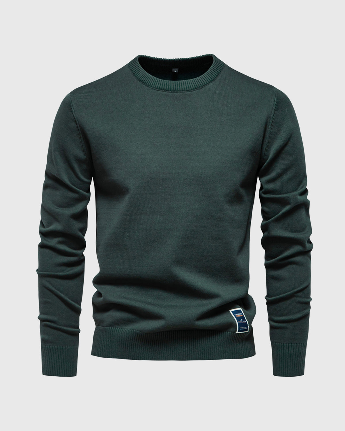 Ribbed Crew Neck Sweater New - Ahaselected