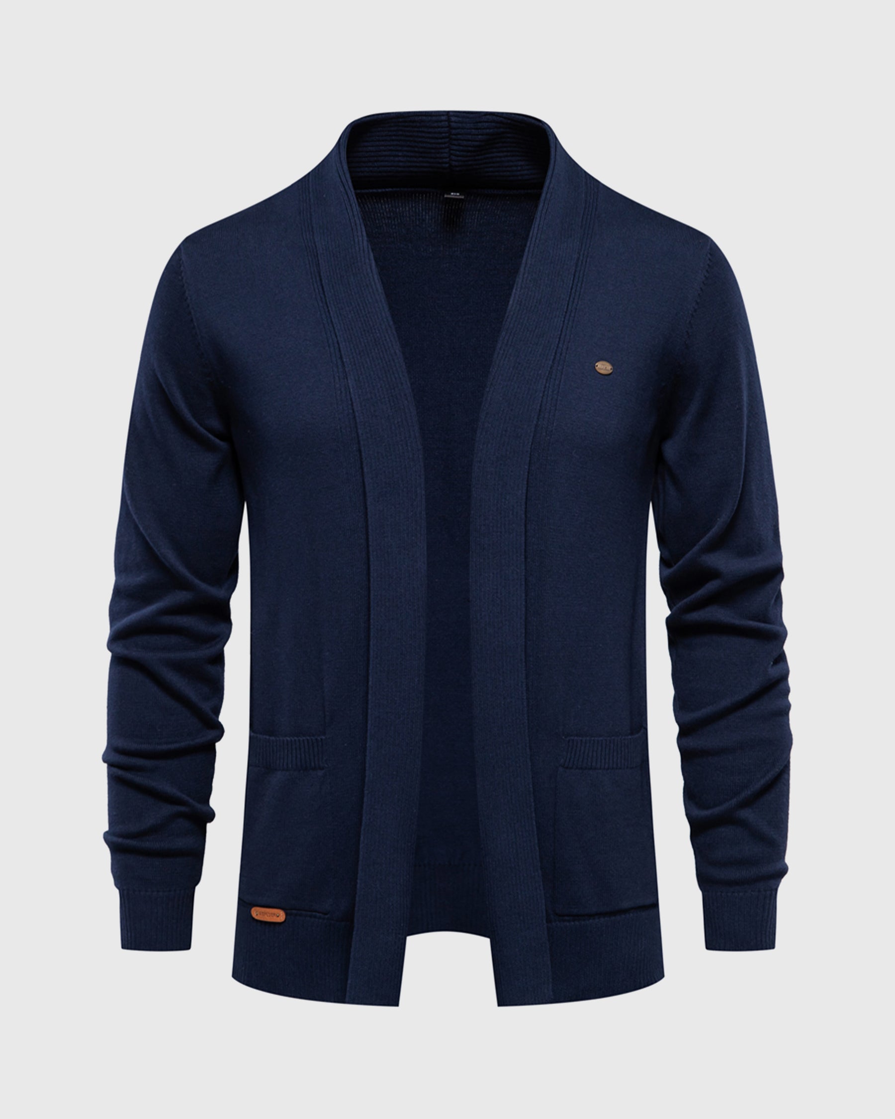Knit Pocket Cardigan Sweater - Ahaselected