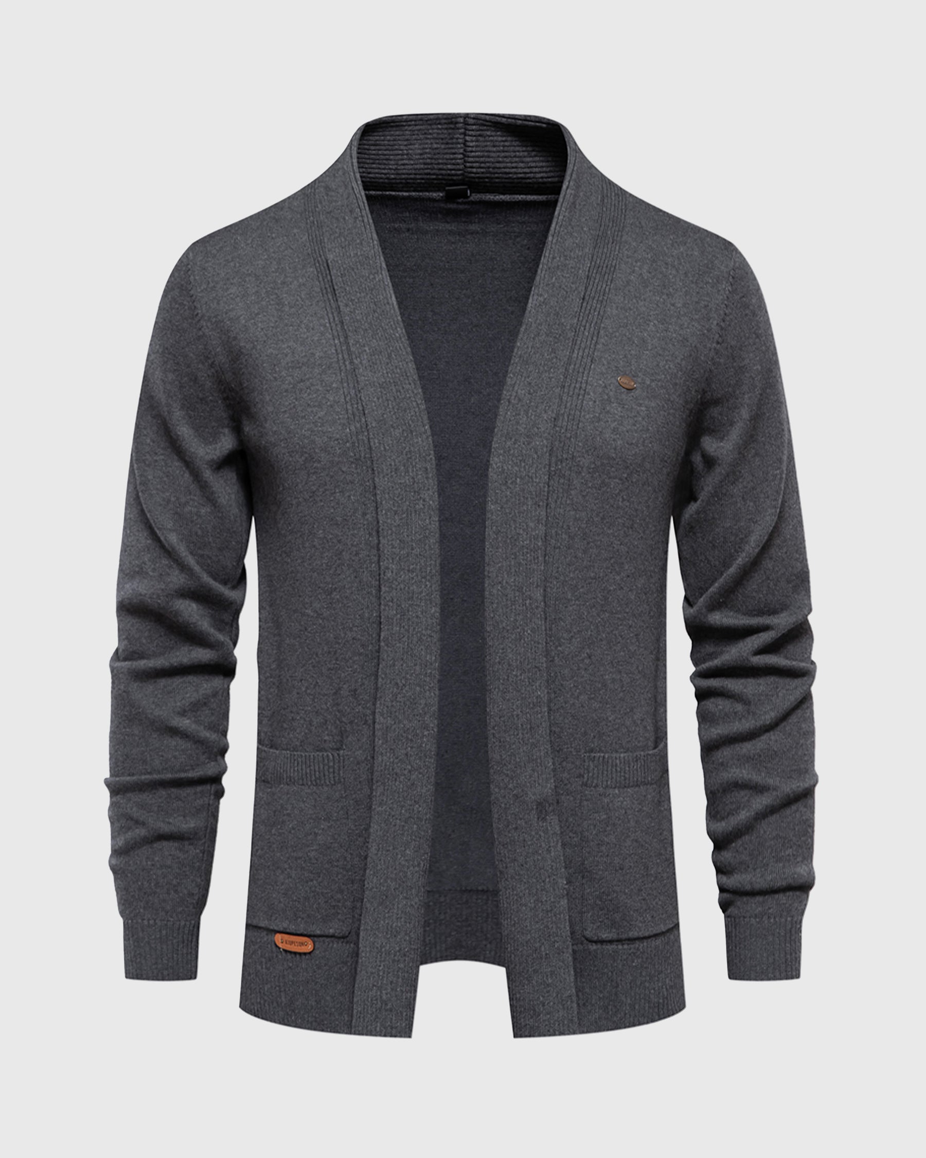 Knit Pocket Cardigan Sweater - Ahaselected
