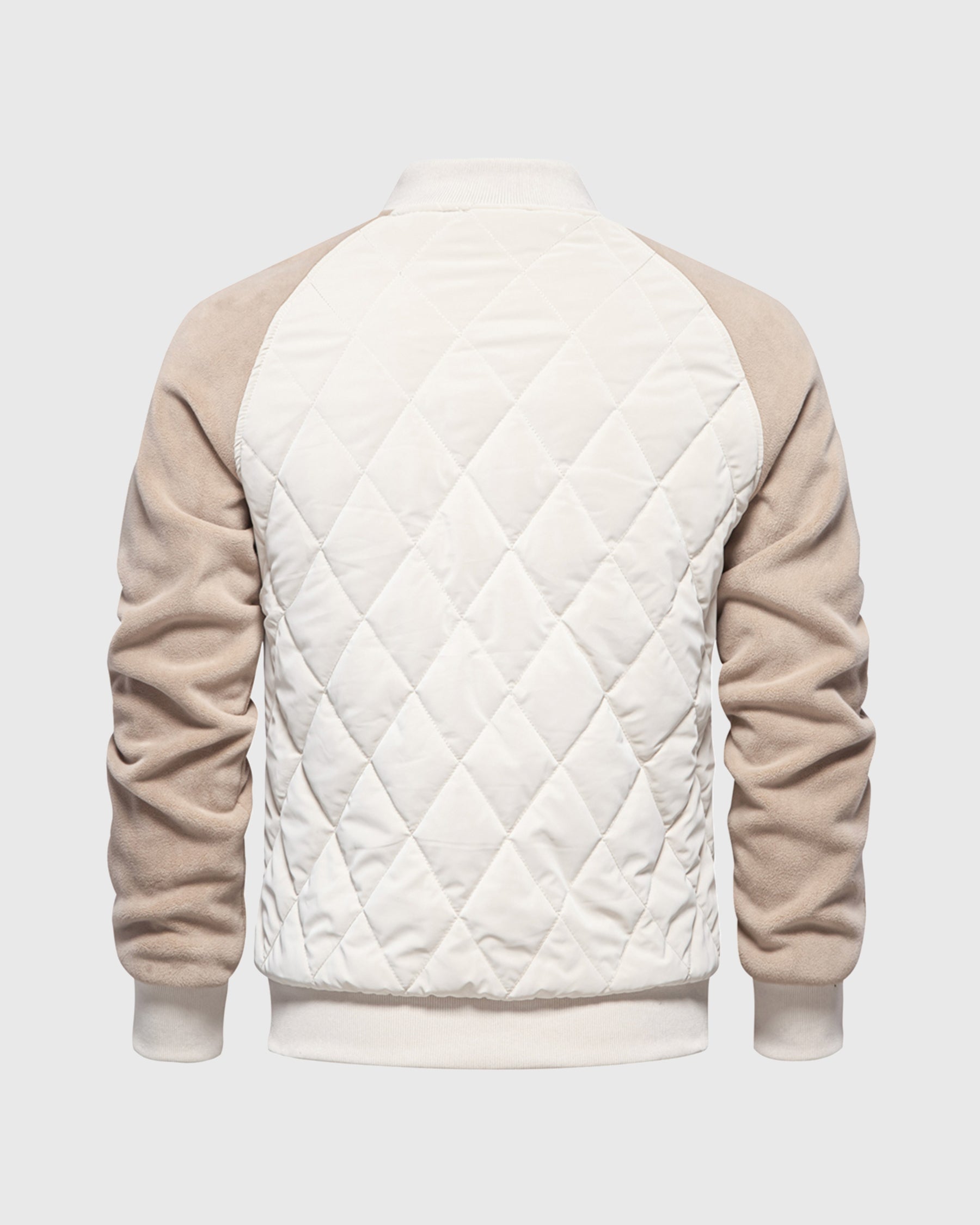 Panelled Hybrid Bomber Jacket New - Ahaselected