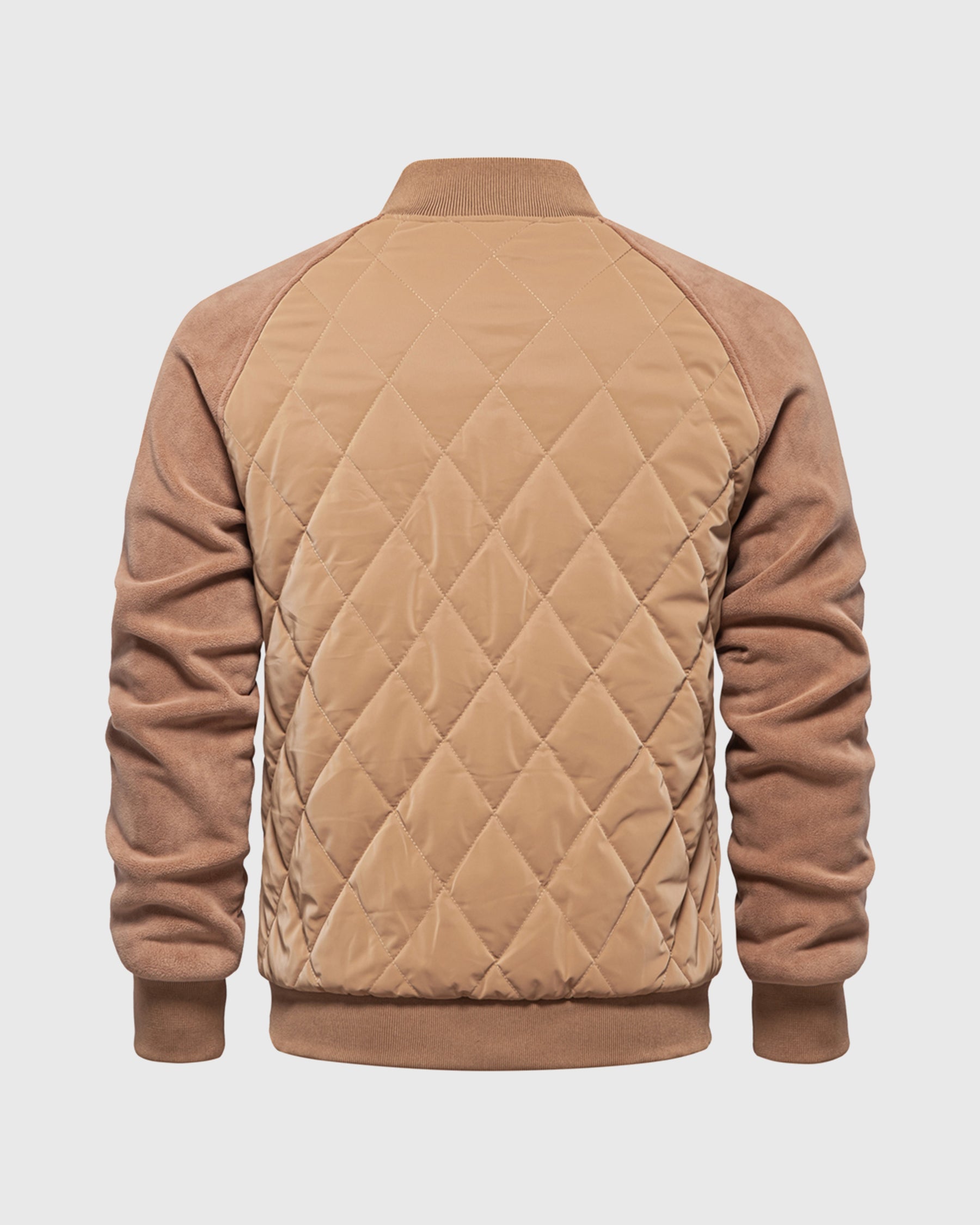 Panelled Hybrid Bomber Jacket New - Ahaselected