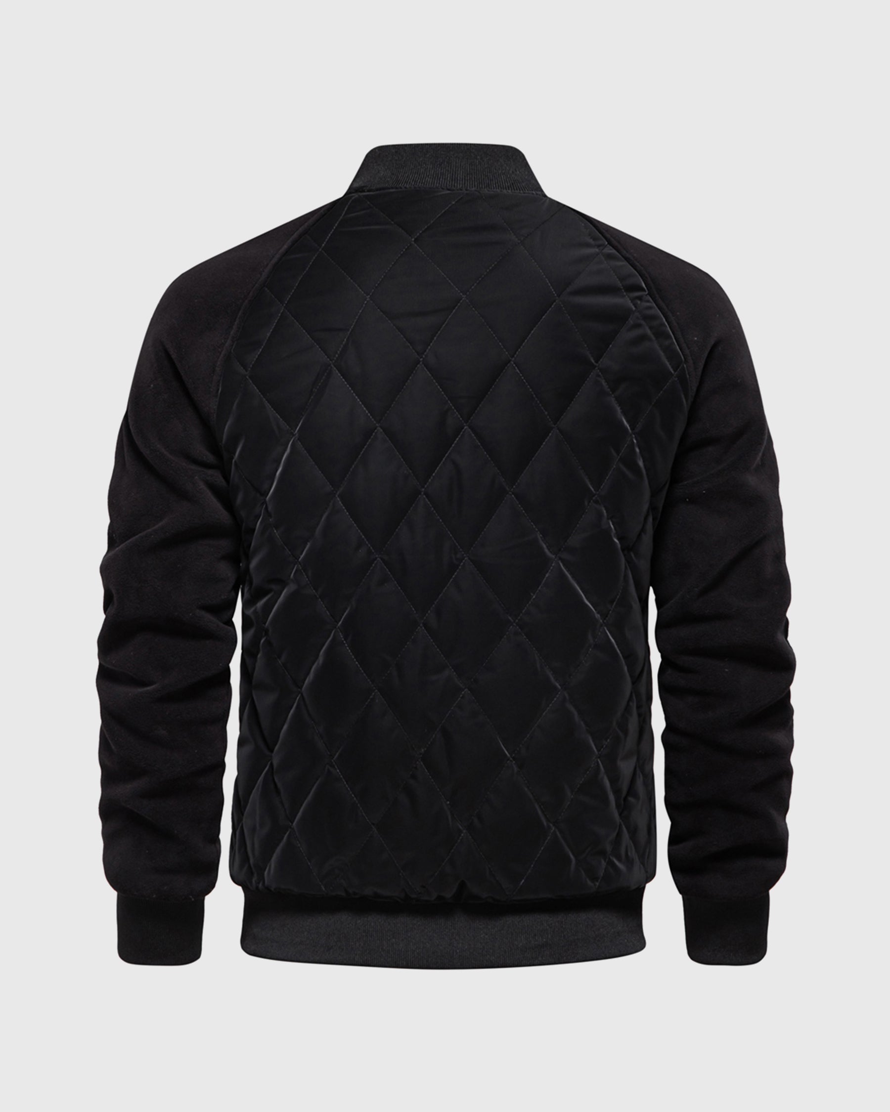 Panelled Hybrid Bomber Jacket New - Ahaselected