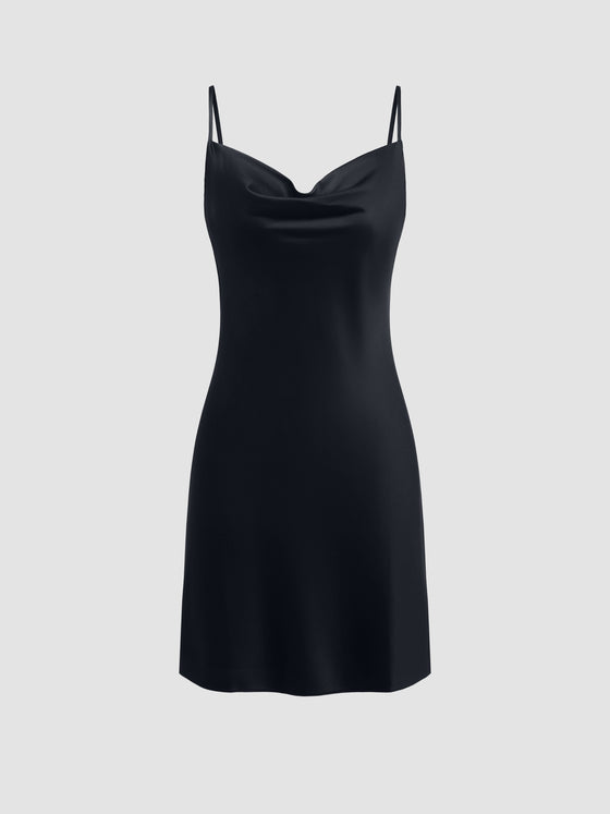 Une Rose Mulberry Silk Slip Mini Dress - Ahaselected