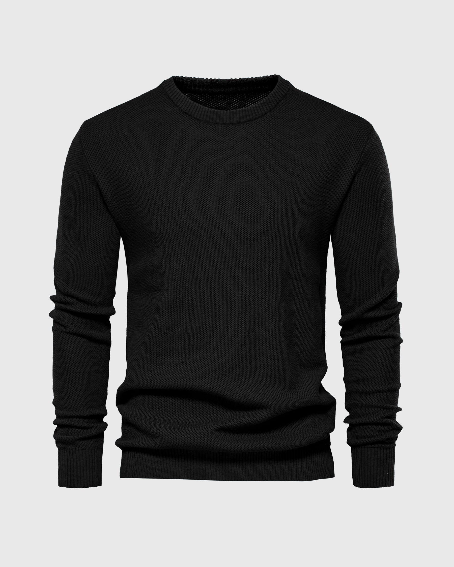 Pique Crew Sweater New - Ahaselected