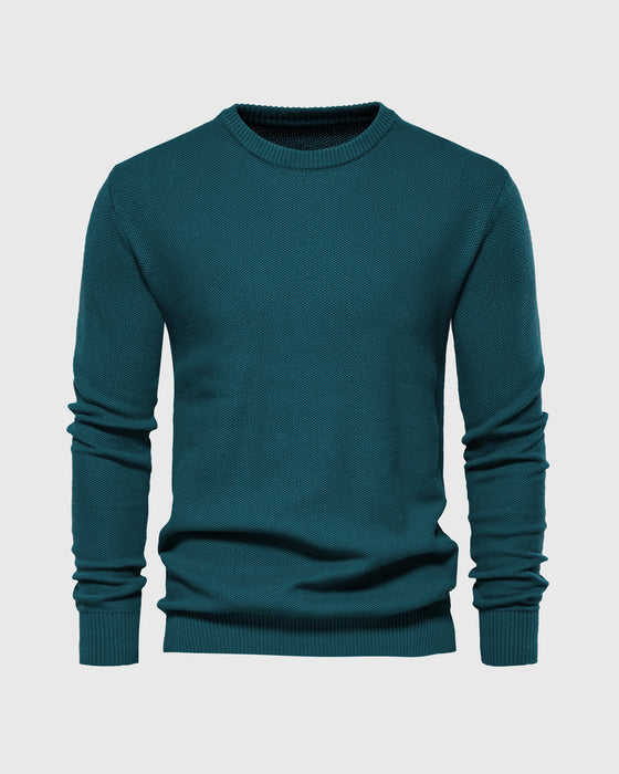 Pique Crew Sweater New - Ahaselected
