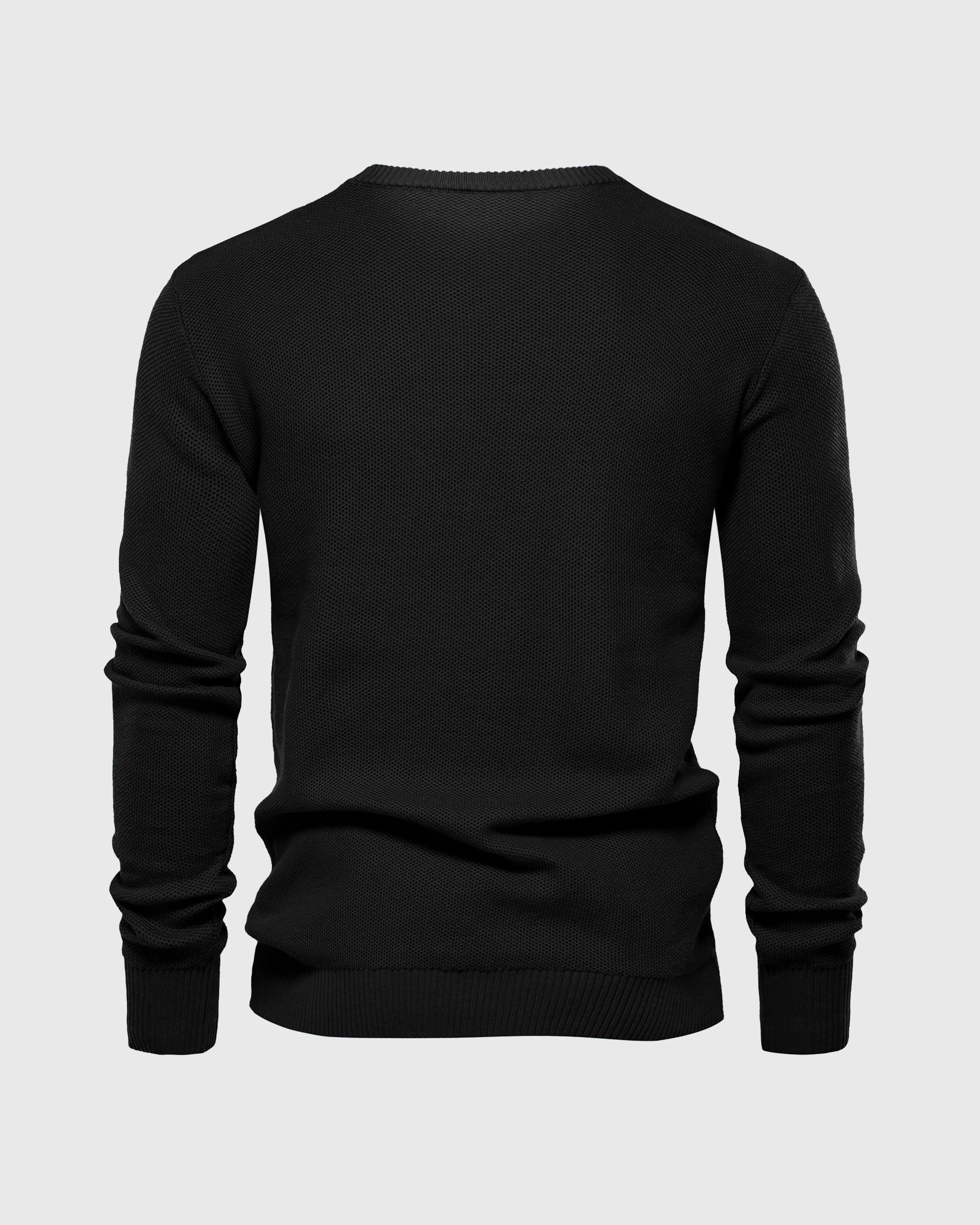 Pique Crew Sweater New - Ahaselected