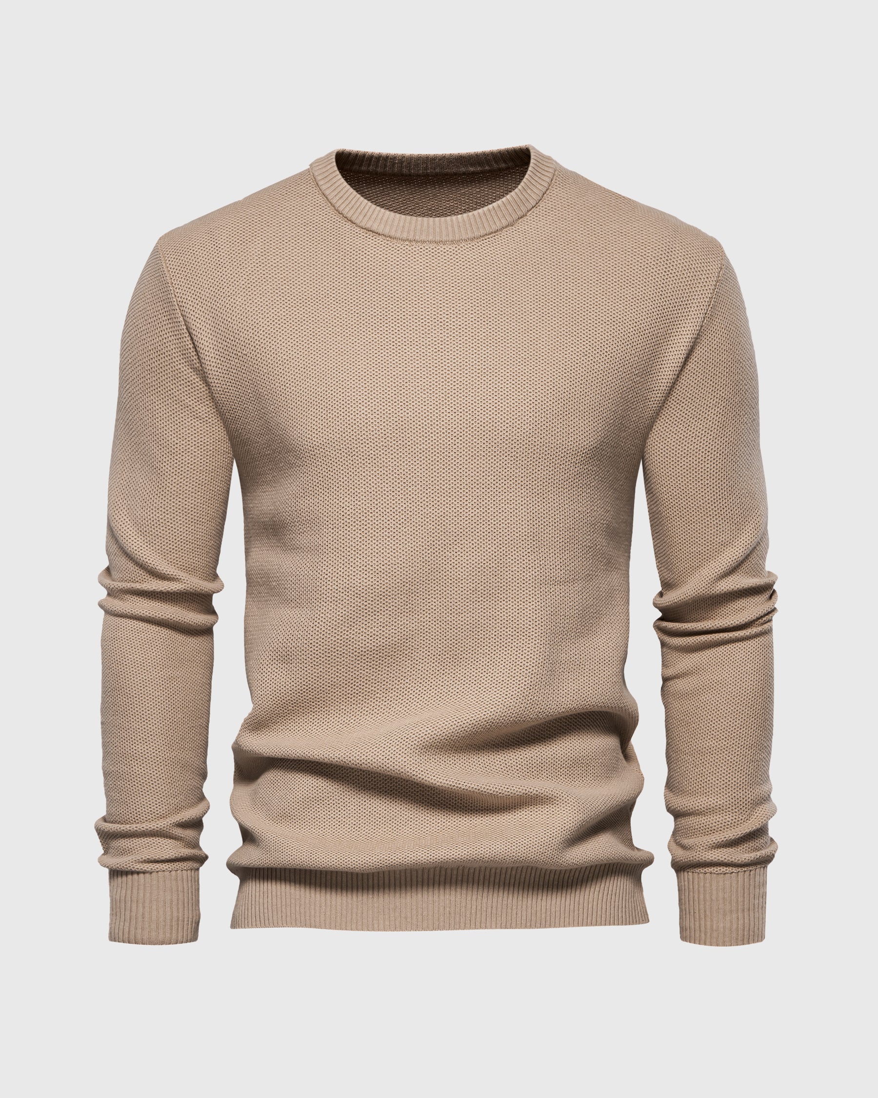 Pique Crew Sweater New - Ahaselected