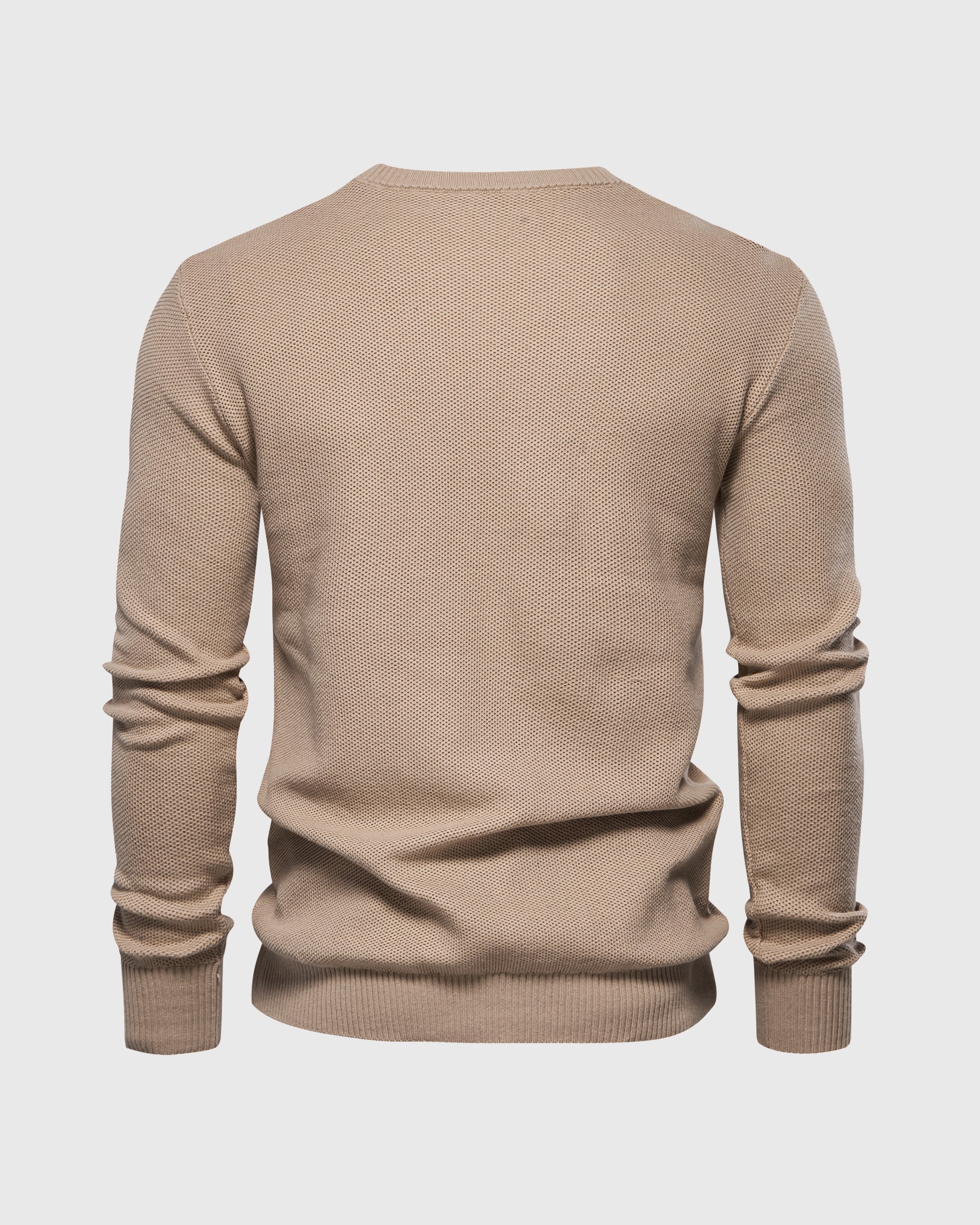 Pique Crew Sweater New - Ahaselected