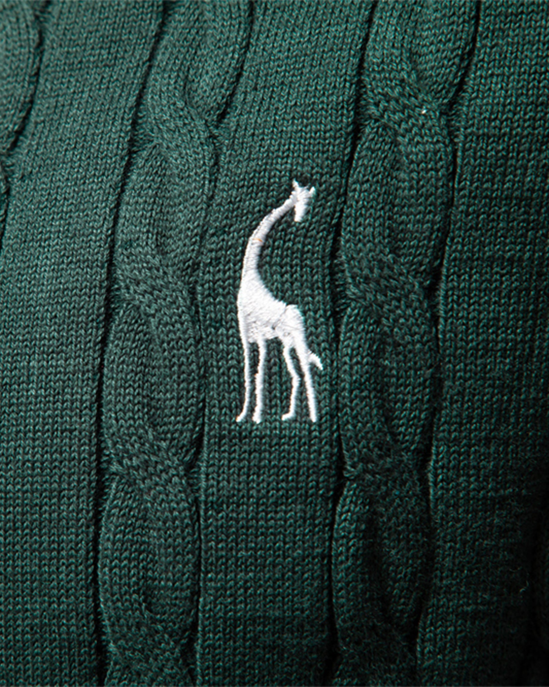Giraffe Cable Knit Sweater - Ahaselected