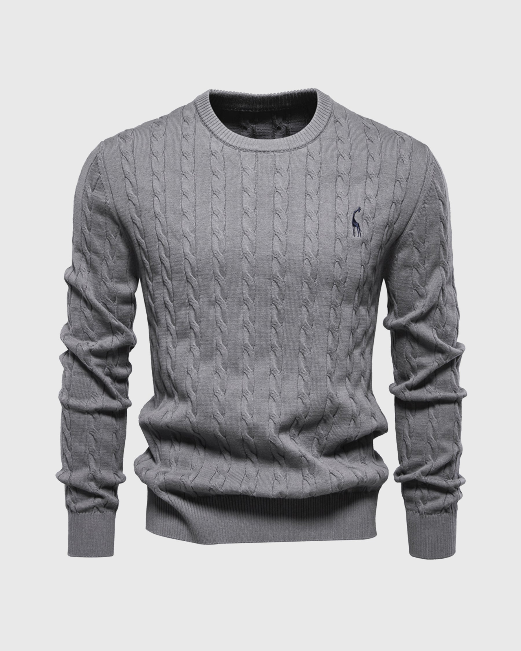 Giraffe Cable Knit Sweater New - Ahaselected