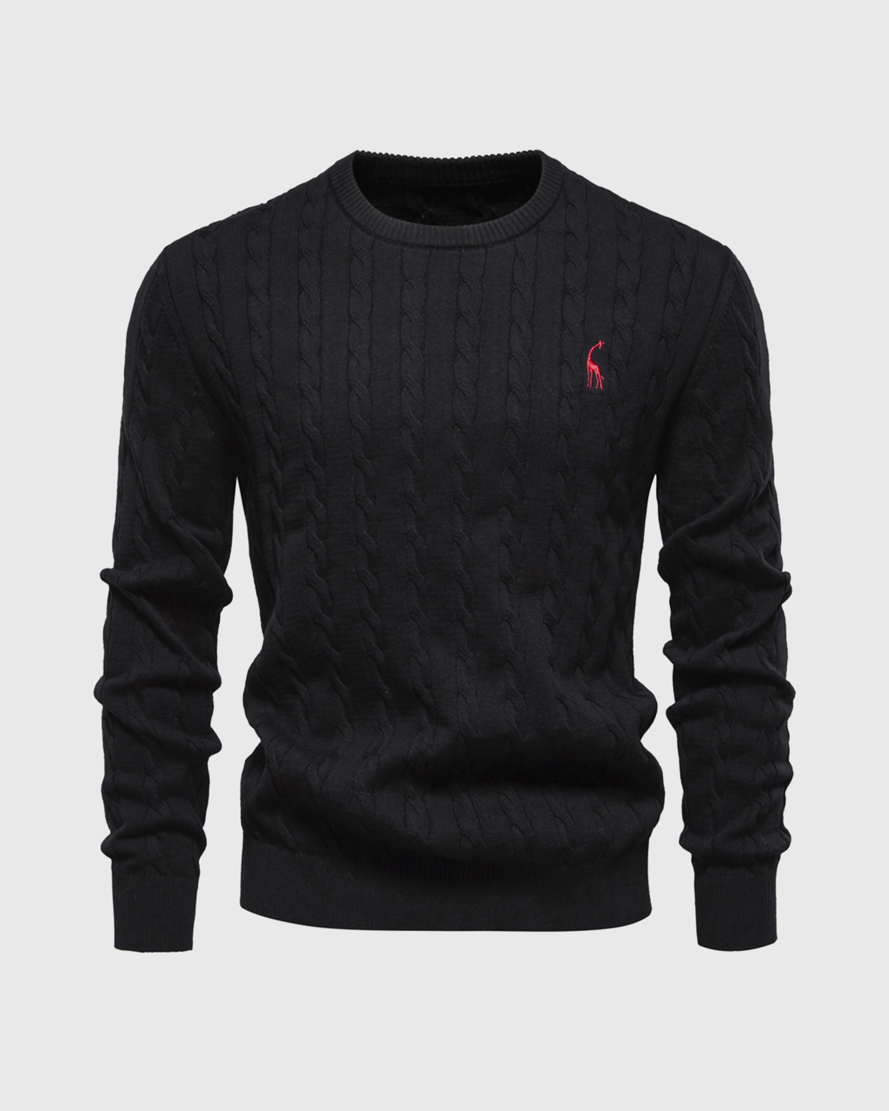 Giraffe Cable Knit Sweater New - Ahaselected