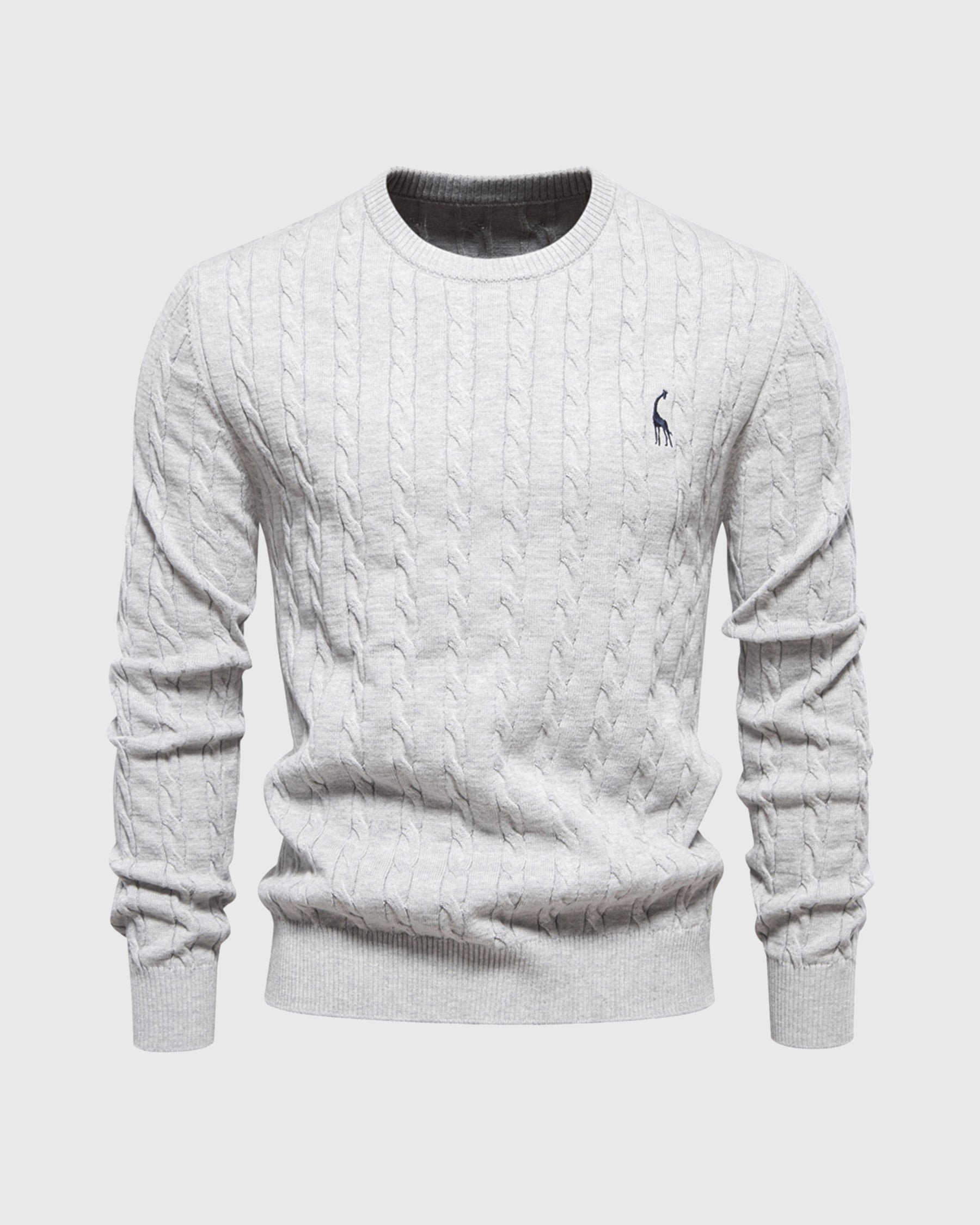 Giraffe Cable Knit Sweater New - Ahaselected