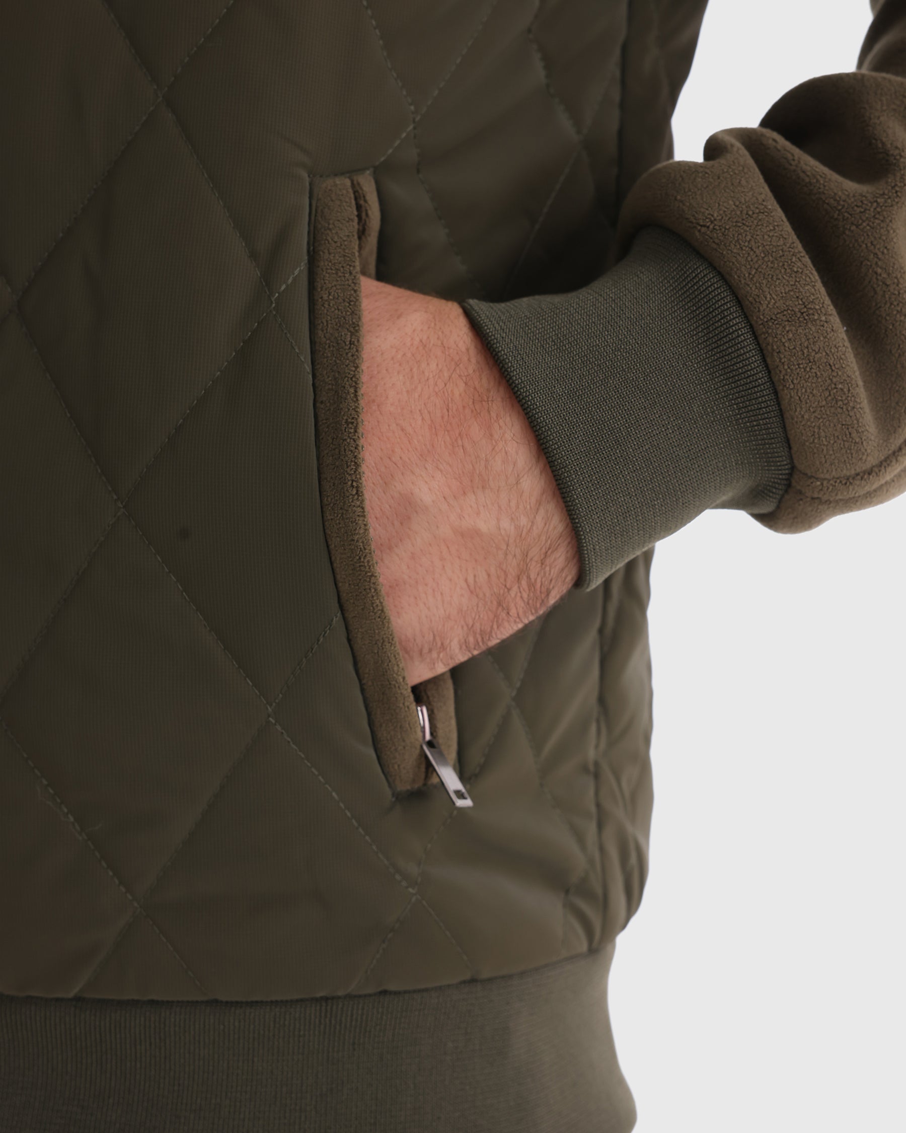 Panelled Hybrid Bomber Jacket New - Ahaselected