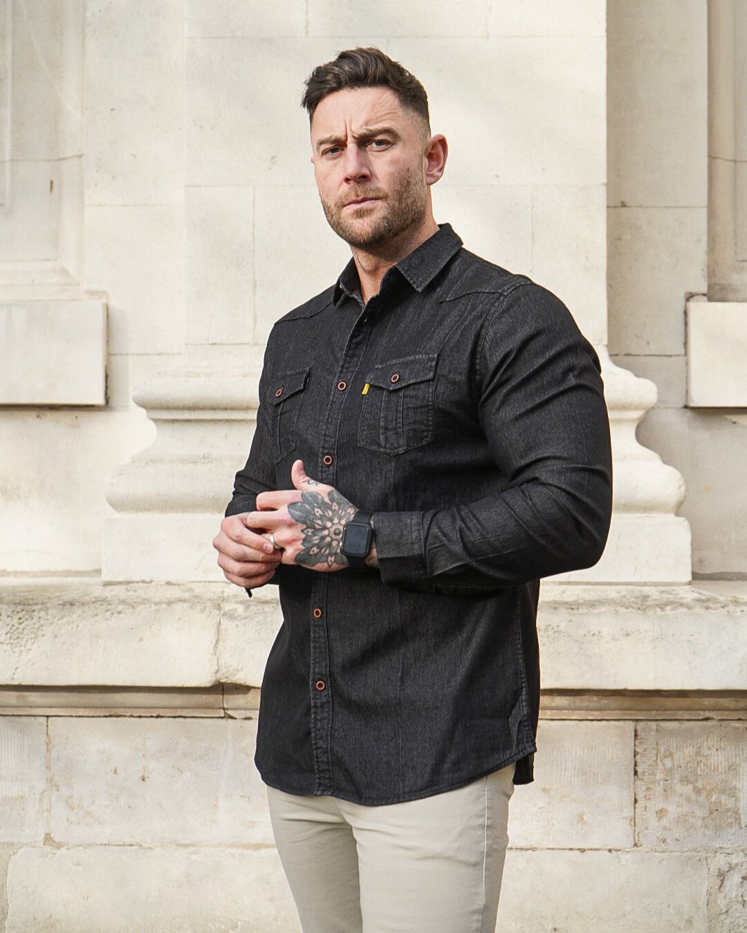 Long Sleeve Denim Shirt New - Ahaselected