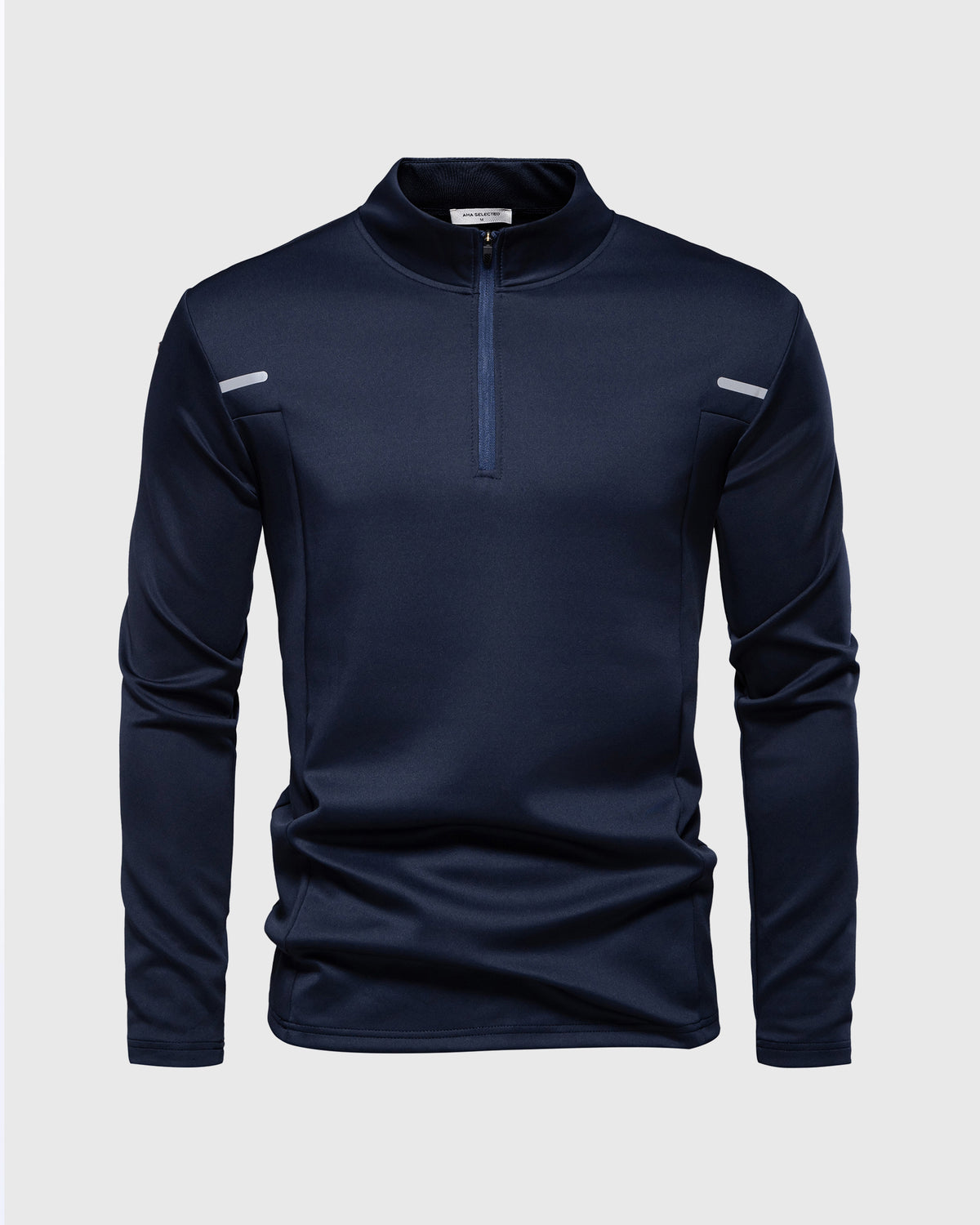 Reflective Performance Quarter-Zip Long Sleeve Shirts - Ahaselected