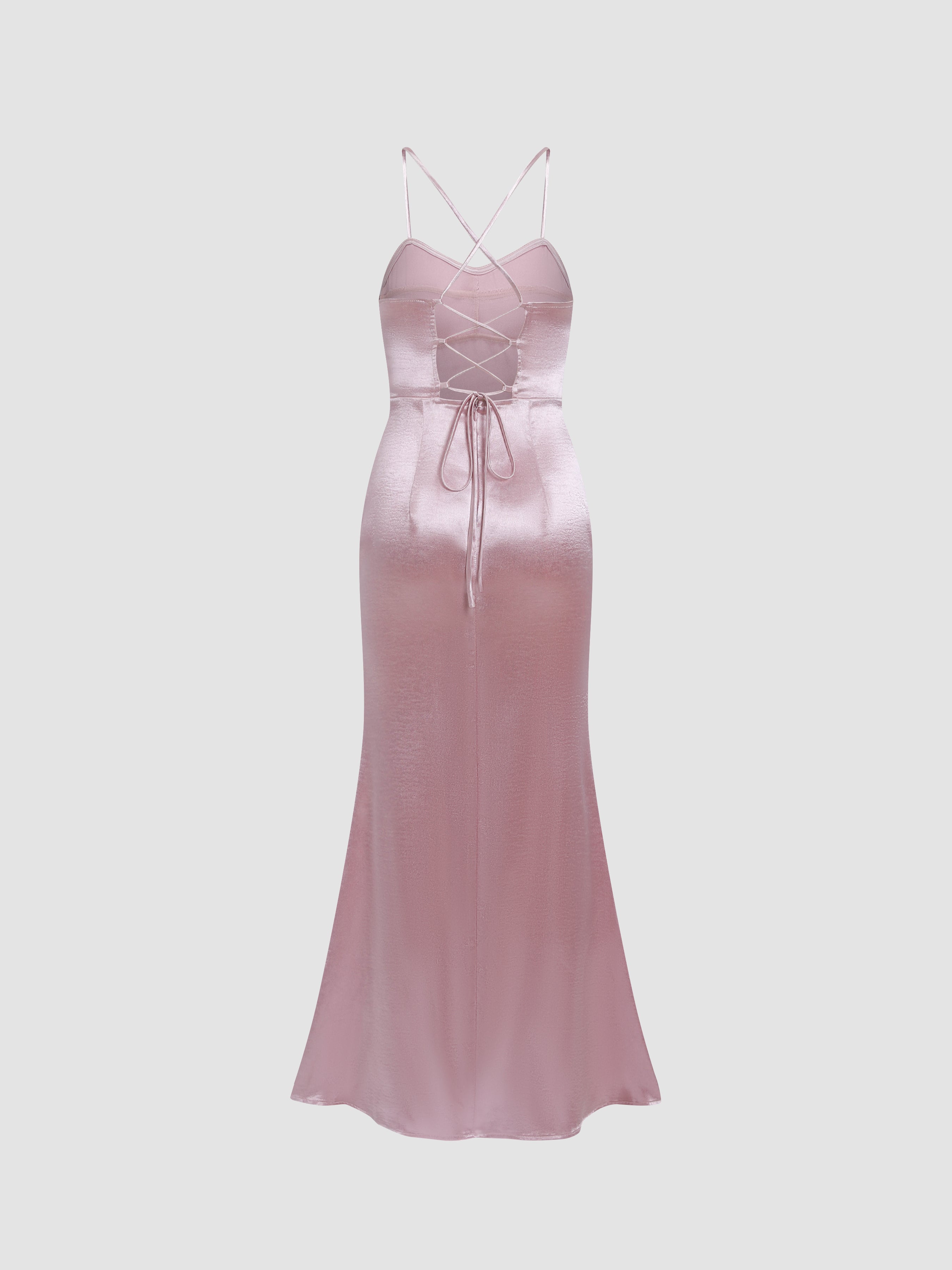 Recycled Satin Bustier Slip Dress - Ahaselected