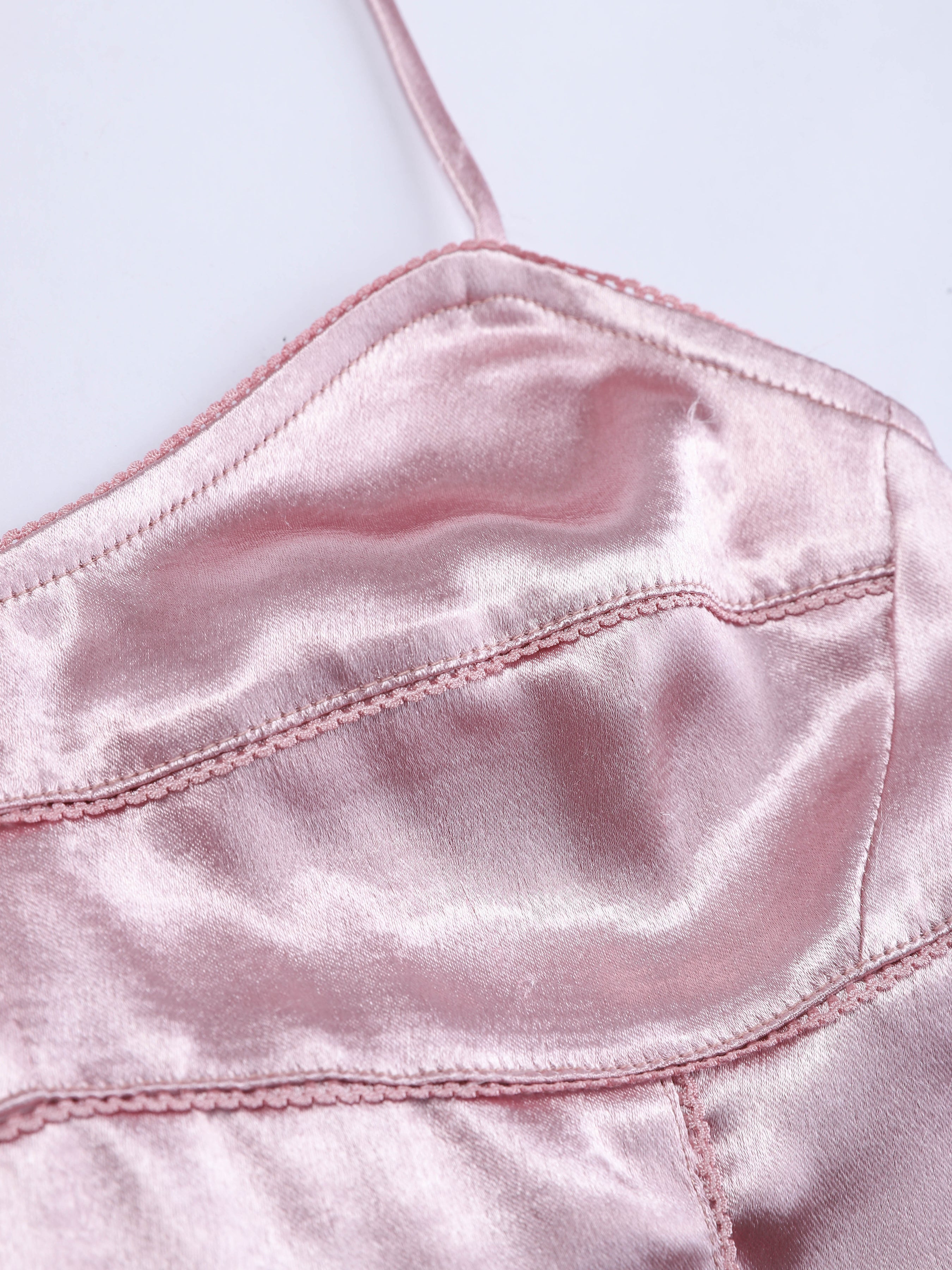 Recycled Satin Bustier Slip Dress - Ahaselected