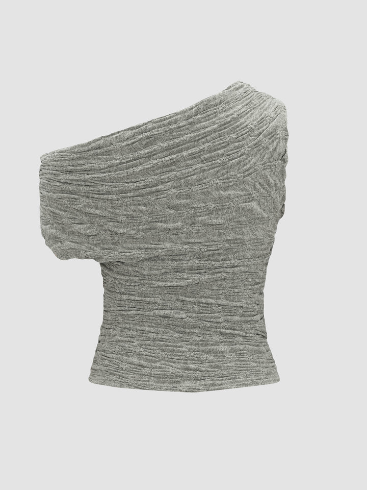Textured Knit Off-Shoulder Top