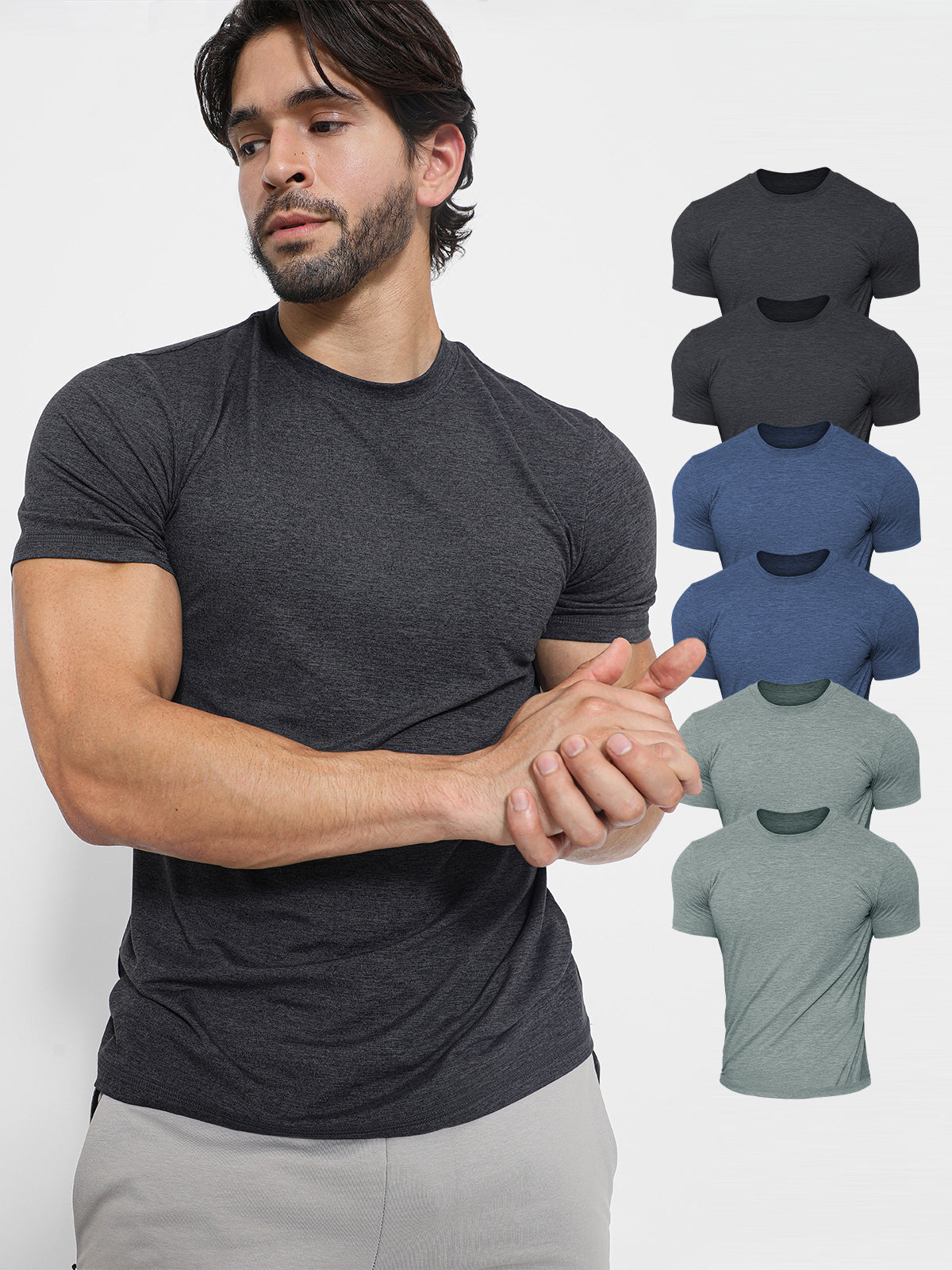 6-Pack Softest Performance Tee Short Sleeve - Ahaselected