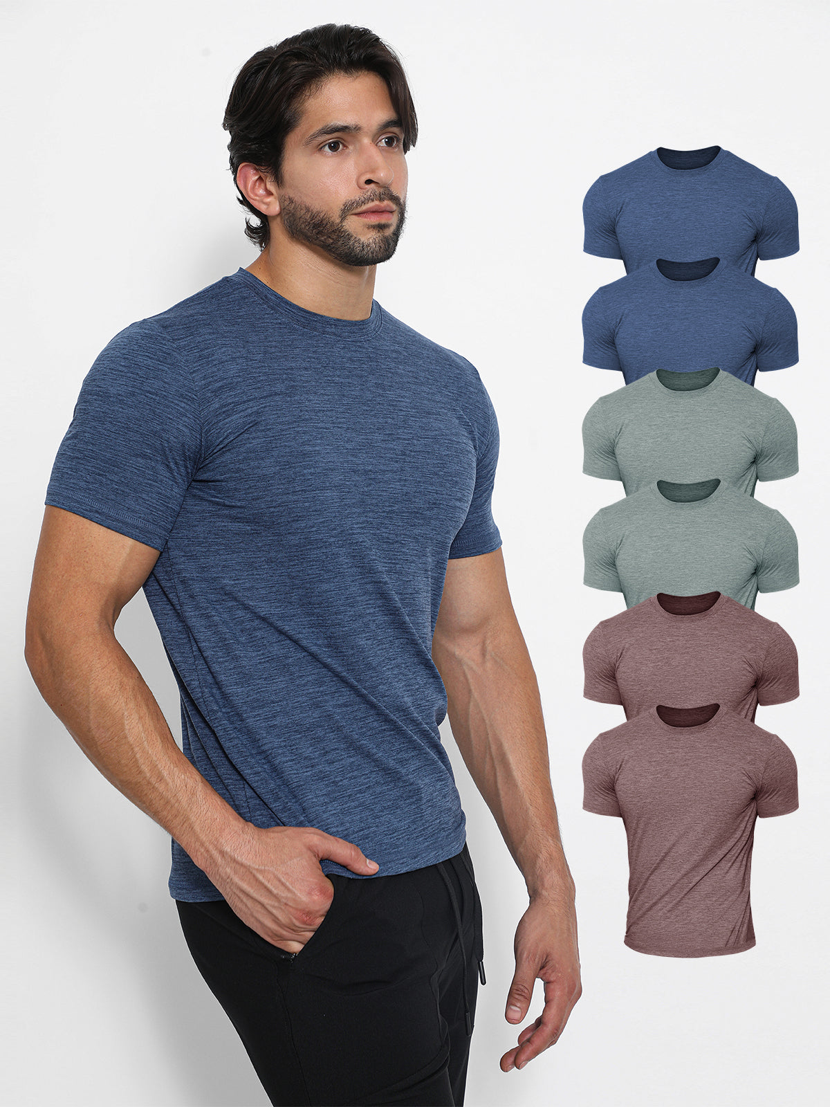 6-Pack Softest Performance Tee Short Sleeve - Ahaselected