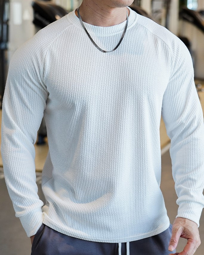 Snake Pattern Shoulder Cut Pullover Long Sleeve Shirt - Ahaselected