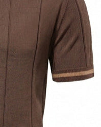 Polo en maille à rayures épaisses pour homme-thumbmail-7