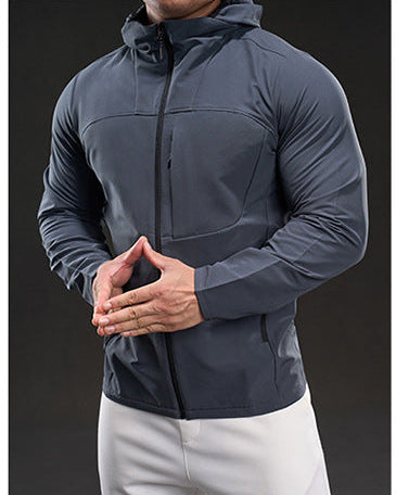 Fleece-Lined Athletic Hooded Full Zip Jacket - Ahaselected