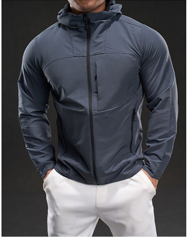 Fleece-Lined Athletic Hooded Full Zip Jacket - Ahaselected