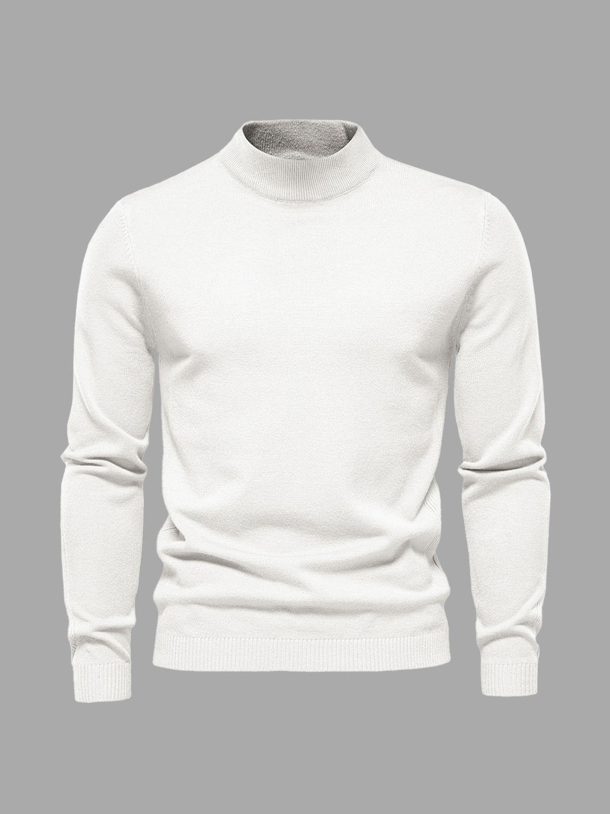 Mockneck Washable Sweater - Ahaselected