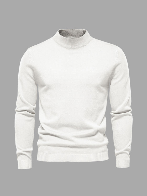 Mockneck Washable Sweater - Ahaselected