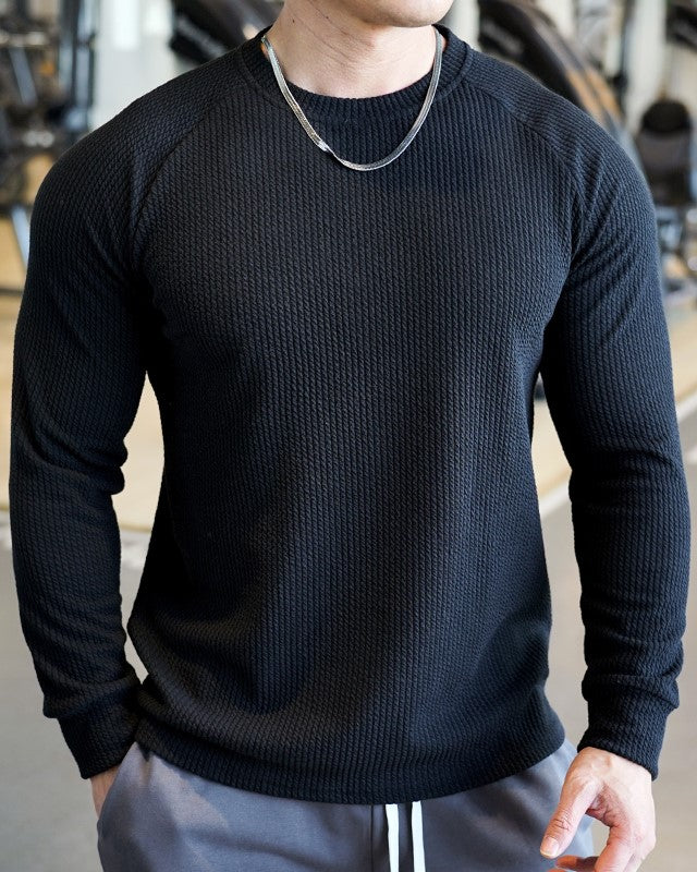 Snake Pattern Shoulder Cut Pullover Long Sleeve Shirt - Ahaselected
