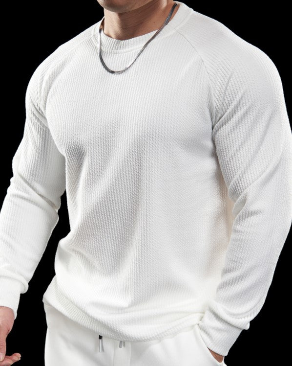 Snake Pattern Shoulder Cut Pullover Long Sleeve - Ahaselected
